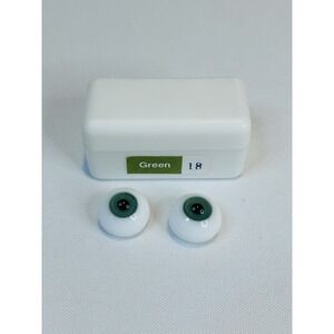 Doll Handblown Glass Eyes Green #18 Tallina's